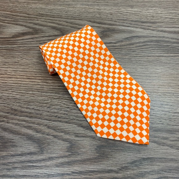 Other - Orange & White Tennessee Vols Checkerboard Tie